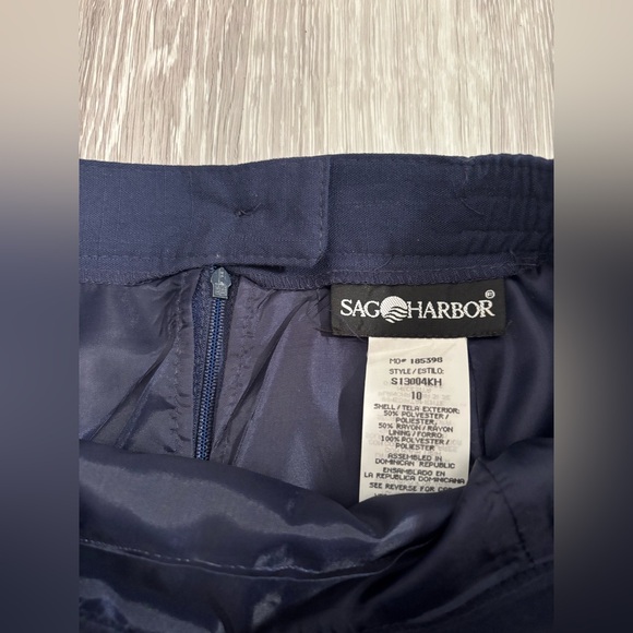 Sag Harbor Elegant Navy Blue Women's Skirt Vintage - Picture 9 of 9